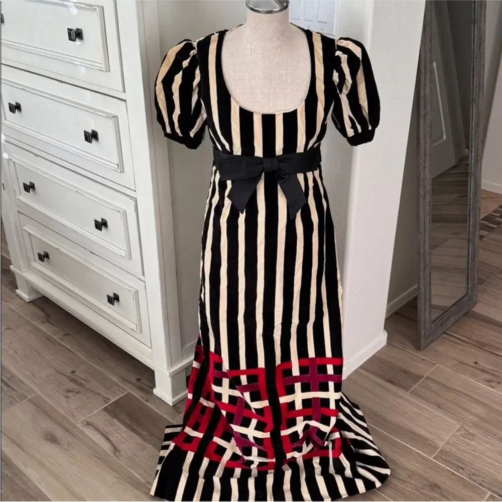 70s regency velvet maxi dress - Picture 14 of 15